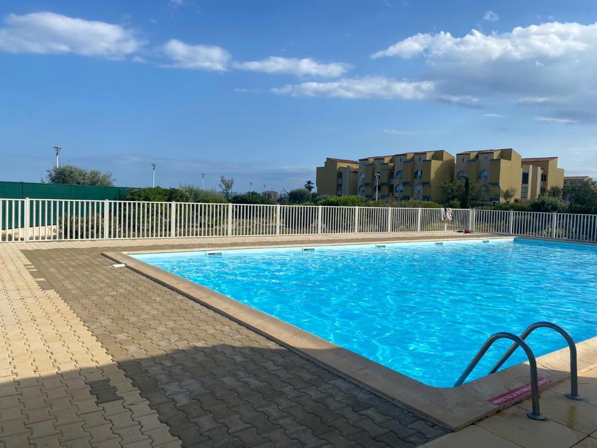 Terrasse Vue Mer 2 Pieces A Leucate Avec Piscine 아파트 외부 사진