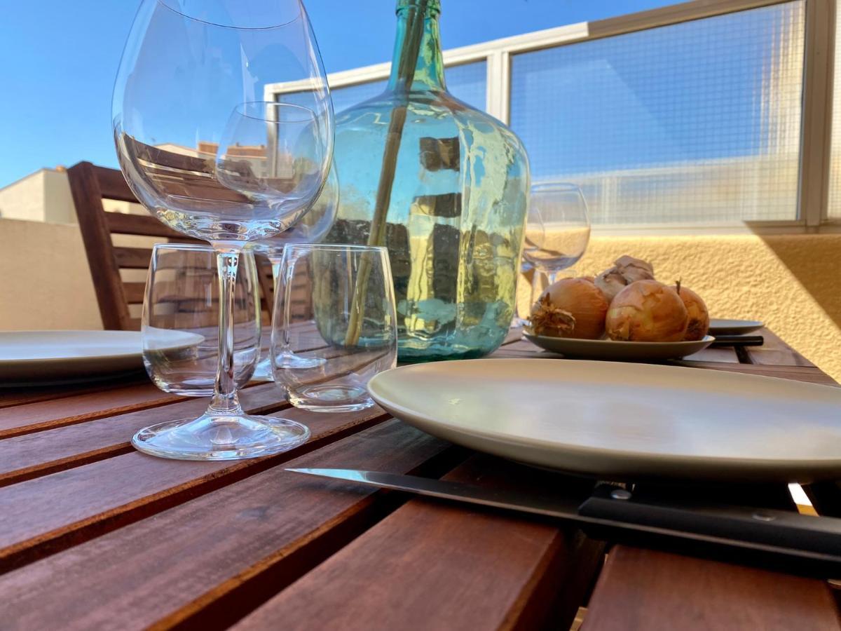 Terrasse Vue Mer 2 Pieces A Leucate Avec Piscine 아파트 외부 사진